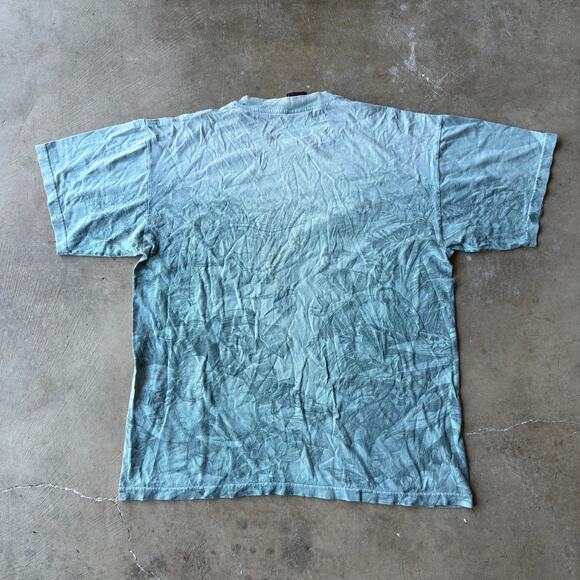 VINTAGE 90S HABITAT AOP FROG T-SHIRT ANIMLAS NATURE GRAPHIC RETRO MENS XL FLAW - Picture 3 of 6